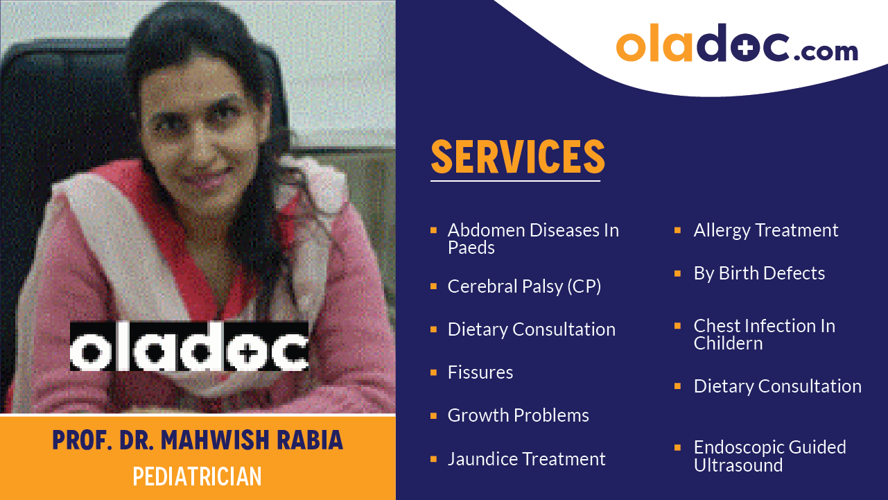 Services provided by Dr.Mahwish Rabia